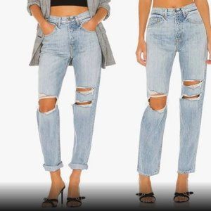 GRLFRND Isabeli Ripped High Waist Jeans (sz 31)